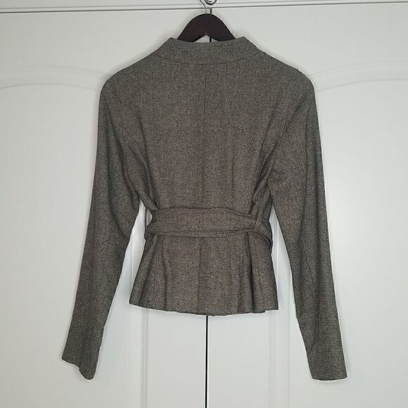 Ann Taylor LOFT Double-Breasted Herringbone Career Jacket - Picture 6 of 9